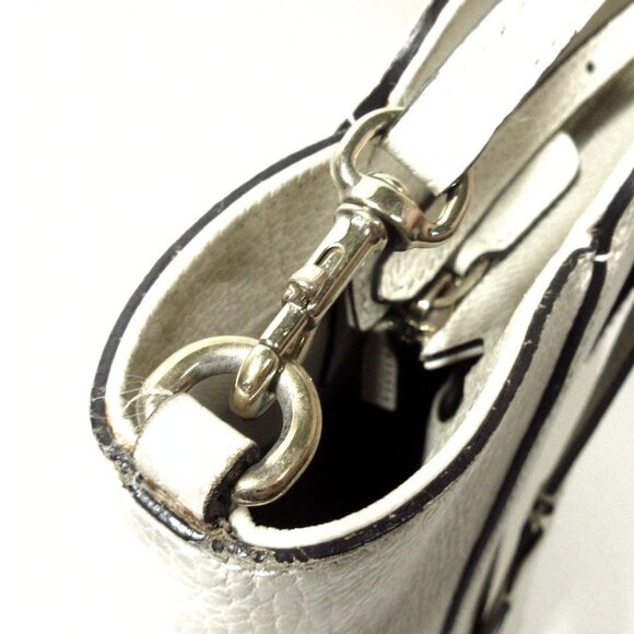 Auth GUCCI Swing 368824 White Leather Handbag - Picture 16 of 16